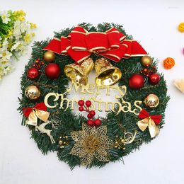 Decoratieve bloemen Kerstmiskrans raamdecoraties deur hangende teng strips locatie decoratie rekwisieten