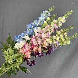 Fleurs décoratives enduit de tissu célibataire mei dafeiyan artificiel fleur de fleur de mariage arrangement de sol de sol