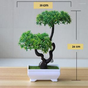 Decoratieve bloemen kleurrijke kunstmatige planten bonsai kleine boompot nep voor huistuindecoratie #04