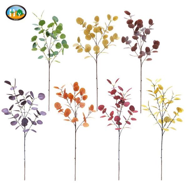 Fleurs décoratives Feuilles colorées Plantes pressées artificielles Accessoires de décoration de maison de mariage Pots naturels séchés pour pétales de vase de plantes