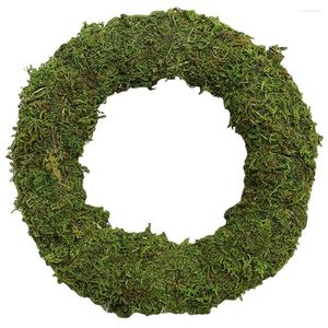 Decoratieve Bloemen Ambachten Bloemen Krans Frame Opknoping Decor DIY Moss Vine Garland Rotan Cirkel Ring Handmatige Muur