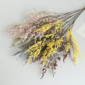 Fleurs décoratives crème gazon artificiel décoration de la maison pampa moelleux chambre Phragmites Bouquet Boho fête décor