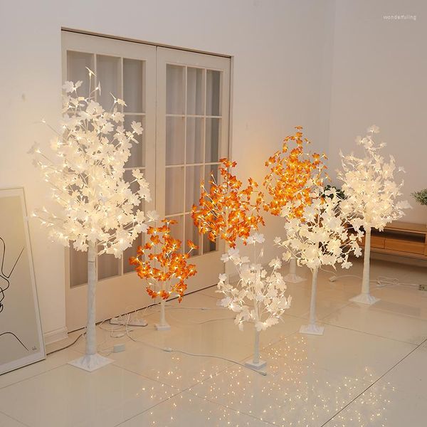 Fleurs décoratives lumières d'arbre d'érable créatives décoration de fête bricolage Simulation de paysage LED lumineuse éclairage de noël