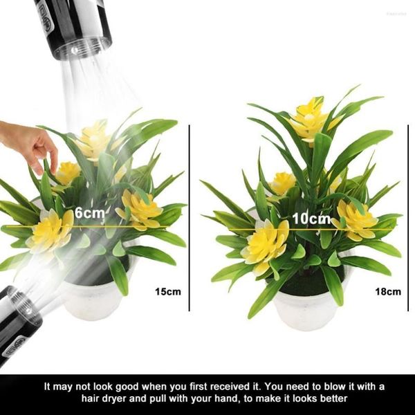 Fleurs décoratives Creative Mini Fleur Artificielle Plante En Pot Lotus Bonsaï Fête De Mariage Jardin Maison Restaurant Table Décor Plantes 2023