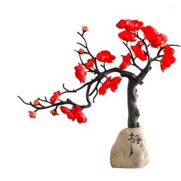 Fleurs décoratives Creative Prune Bossom Chinois Ornement Décoration de La Maison Artisanat Salon Étude Cave À Vin Chambre