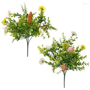 Decoratieve bloemen creatief gesimuleerde groene planten paasbloemen boeket voor huisdecoratie dropship