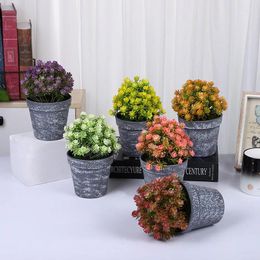 Decoratieve bloemen Creatieve simulatie Curling Rose Kleine Bonsai Tafelblad Decoratie Ingemaakte nepbloem Huis