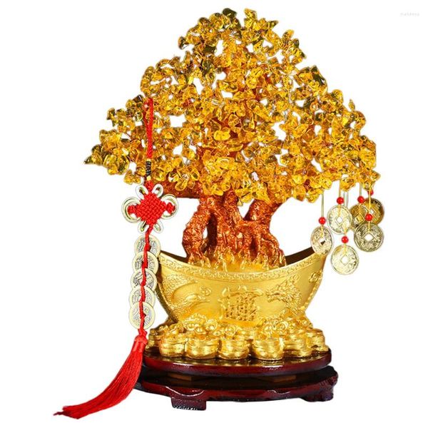 Arbre à argent en cristal à fleurs décoratives, décoration de bureau de Style chinois, pour la maison et le bureau