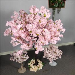 Decoratieve bloemen Custom Fake Sakura Tree Indoor Outdoor Wedding Tafel Middelpunt Decor Small 1m 1,5 m 2m Artificiële kersenbloesembloem
