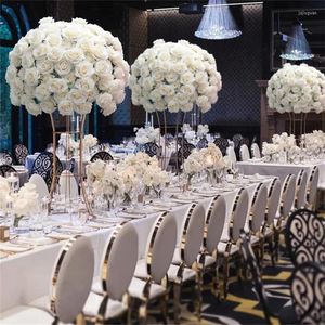 Decoratieve bloemen op maat gemaakt kunstmatige bloemenbal zijden tafel middelpunt voor feestevenement bruiloft decor wegleidingsboeket