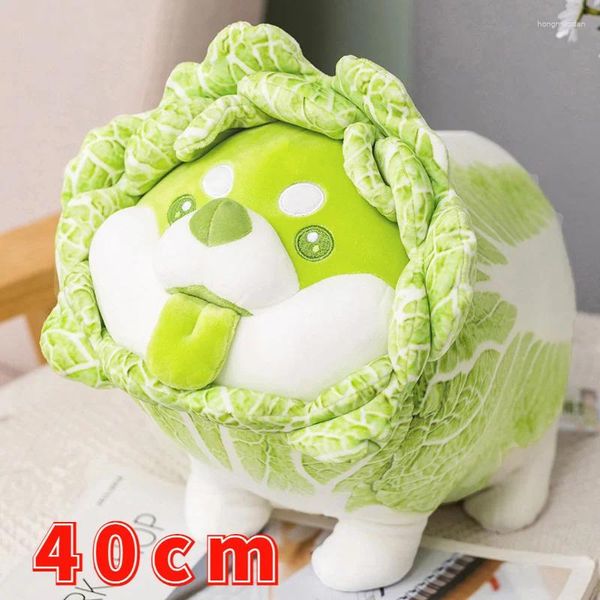 Fleurs décoratives légumes mignons chien en peluche canapé jouet chinois chou chinois fée du coussin doux moelleux