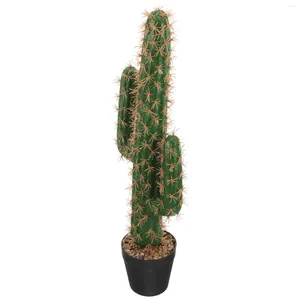 Décor décoratif décor artificiel cactus statue simulation fausses grandes figurines plantes plastique faux décoration jardin ornement en pot
