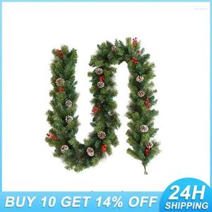 Decoratieve bloemen Decoratie 6ft Energiebesparende Holiday Decor Christmas Tree Display Must-Have Artificial Grape Outdoor Mooie rode bessen