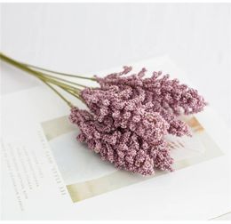 Decoratieve bloemen decoratie stukken boeketten diy lavendel kunstmatige huisbloem per vazen 6