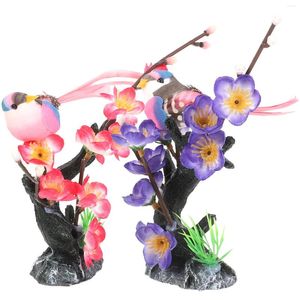 Decoratieve Bloemen Decoratie Sushi Decoraties Sashimi Bord Plantenversiering Chinese Stijl Schotel Gunst Koud Ornament Kunstmatig