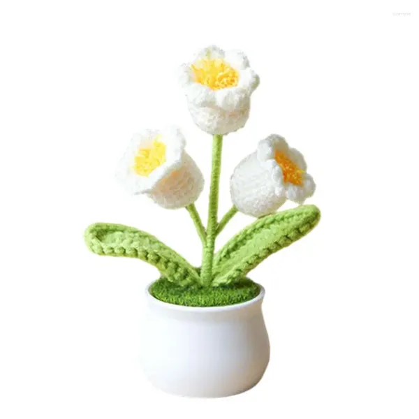 Fleurs décoratives, muguet délicat et résistant, plante au crochet en pot, bonsaï, ajoute une touche de grâce à votre environnement