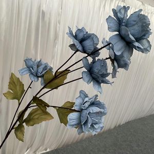 Decoratieve bloemen DIA 9CM 6heads/Branch Peony Artificial Flower For Home Wedding Party Decoratie Floral Bouquet Diy Shoot Props Silk Fake