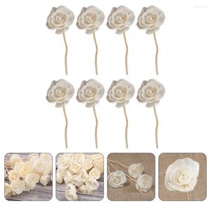 Decoratieve bloemen diffuser sticks rietbloem witte huis stick inch kantoor badkamer geur riet olie