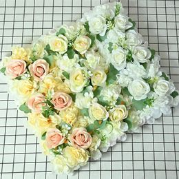 Fleurs décoratives DIY DÉCINIR DE MURS DE MUR DE FLORMES DE ROSE ARTIFICIEL