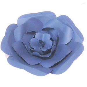 Fleurs décoratives bricolage papier géant Flores De Papel grande Rose décorations De fond De mariage Table d'anniversaire Dessert Manualidades