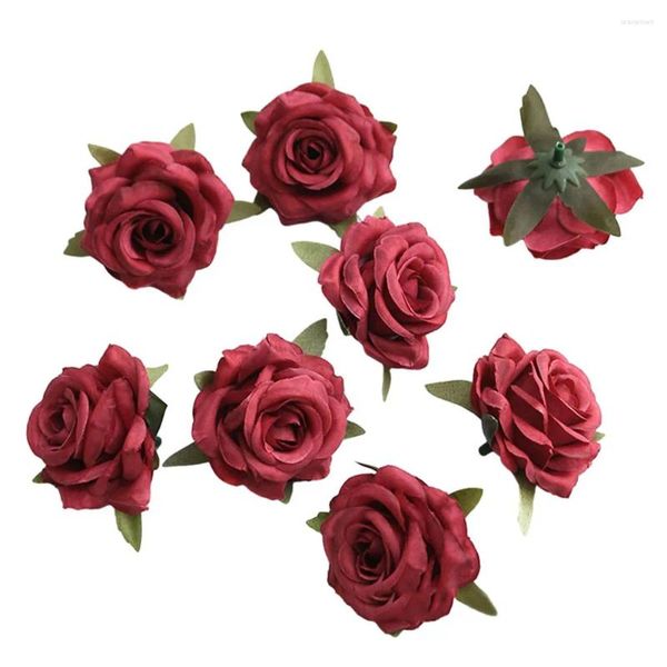 Guirlande de fleurs décoratives faites à la main, matériel de petite fleur de Rose pour de belles décorations, arc de voiture de mariage, plus achetez en toute confiance