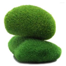 Decoratieve bloemen Diy Marimo Moss Balls Artificial Grass Turf Mini Fairy Garden Micro Terrarium K1MF