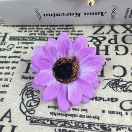 Fleurs décoratives DIY SIMULATION DE SILICE Daisy Soleil Fleur Fleurie Chaînes Art Art Pographie Consignes For Manual Materials
