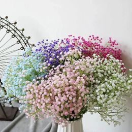 Fleurs décoratives Docidaci Babies respiration artificielle en plastique gypsophile bouquets floraux bricolage pour la salle de fête de mariage faite à la main décoration de la maison