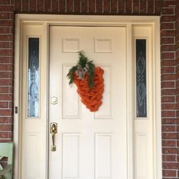 Guirlande de porte de fleurs décoratives toutes les couleurs vives de Pâques signe de guirlande murale moderne délicate à suspendre