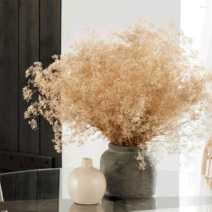 Decoratieve bloemen gedroogde babys adem boeket 2500 bulk voor vaas natuurlijke Gypsophila takken bruiloft tafel decor DIY krans bloemen