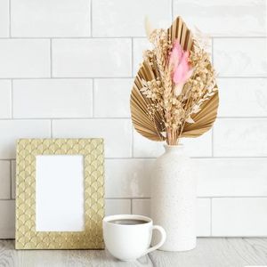 Decoratieve Bloemen Gedroogd Boeket Palmblad Staarten Tarwe Bloemstukken Cake Craft DIY Krans Bruiloft Indoor Home Decor