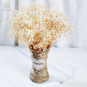 Fleurs décoratives séchées gypsophile fournitures de mariage décoration bohème chic gypsophile accessoires de décoration pour la maison bébé souffle bouquets de mariée