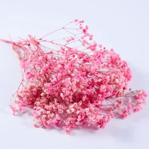 Fleurs décoratives Bouquet de souffle rose séché pour bébé parfait pour les projets de décoration intérieure cadeaux et salles de chambre spéciales Style floral bricolage