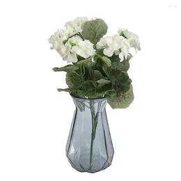 Decoratieve bloemen duurzame kunstmatige bloem 1 trossen 36 cm 5 takken mooie elegantie geranium vervanging levendig feestwinkel