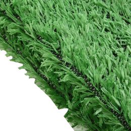 Fleurs décoratives Durable Artificial Grass Mat Lawn 200 200cm DIY Green Micro Landscaping PP PE Simulaté pour l'école