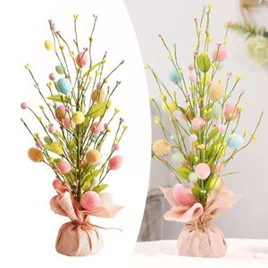 Decoratieve Bloemen Paasdecoraties Ei Decoratie Boom Desktop Ornament Gepersonaliseerde Huishoudelijke DIY Benodigdheden