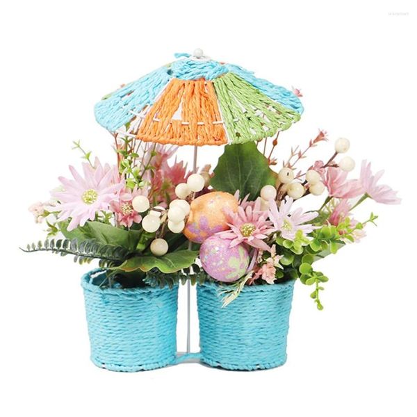 Fleurs décoratives de pâques, ornement de printemps, pour porte d'entrée de maison, de bureau, de ferme, bricolage artisanal, cadeaux pour enfants