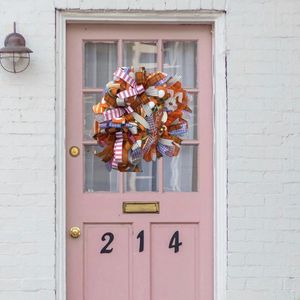 Flores decorativas, guirnalda de Pascua, suministros para fiestas, decoración del hogar, guirnalda de adorno para porche, jardín, celebración interior y exterior