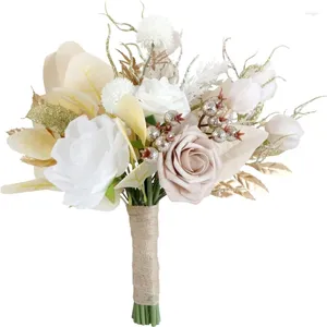 Decoratieve Bloemen Elegant Lente Bruiloft Middelpunt Handgemaakte Zijden Bloemstuk Perfect Voor Ceremonie Dropship