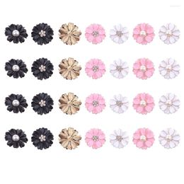 Decoratieve bloemen verfraaiingen Hars Crafts Flatback Cabochonsrhinestone Knoppen Kaste Bloemmetal Rijn Rijn Pearl flatbacks Flatkawaii