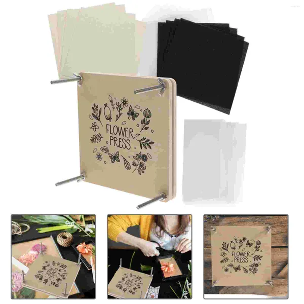 Herramienta de estampado de flores decorativas, Kit de herramientas de espécimen de flores, prensado de plantas DIY