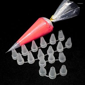 Les fleurs décoratives activent 6 pcs / set glaçage pipe pection buse de fleur de simulation de fleur de soie pour outils de cuisine décoration de cupcake