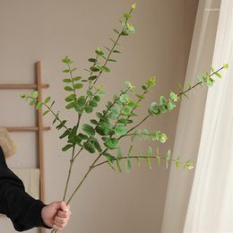 Decoratieve Bloemen Eucalyptus Boomtak Met Groen Blad Kunstmatige Home Decor Plantas Artificiales Bruiloft Decoratie Nepplanten
