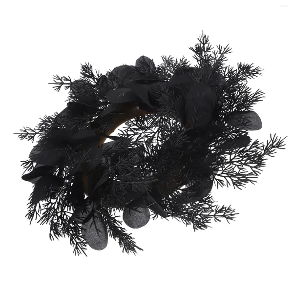 Fleurs décoratives Eucalyptus Couronne de suspension Ornement Halloween Home Simulate House House Decor American Style Photor