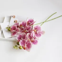 Decoratieve bloemen Uitstekend simulatieboeket Levendige kleuren Charmant aantrekkelijk nep Phalaenopsis Bruiloft middelpunt Decor