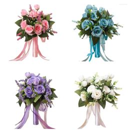 Fleurs décoratives Bouquet de mariage exquis AUGMENTATION AUGMENTAIRE AMPOSPHERE TEXTURE CARRE
