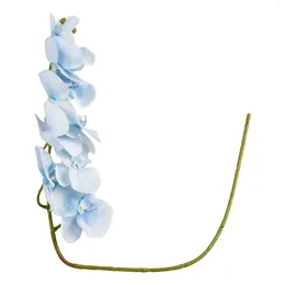 Fleurs décoratives Fake Butterfly Orchid Artificial Fleur plantes simulées 10 têtes cadeaux d'anniversaire en soie haute qualité