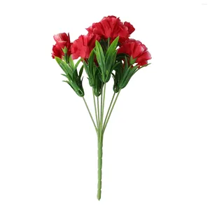 Fleurs décoratives faux œillets artificiels toutes les Occasions Arrangement fleur pièce maîtresse pour la décoration de mariage à la maison