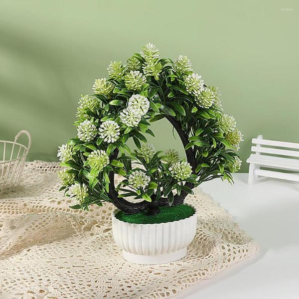 Flores decorativas tomate cherry falso simulación de larga duración bonsái realista Mini árbol simulado decoración