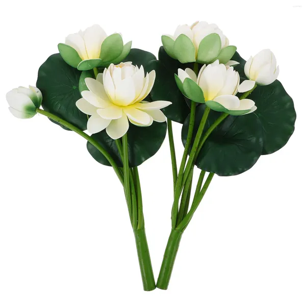 Fleurs décoratives fausse arrangement floral simulation de lotus décoration décorations de lavande